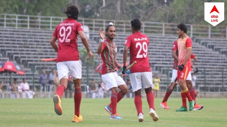 East Bengal goes down 1-2 to arch rivals Mohun Bagan in Kolkata Hockey derby EB vs MB: ফুটবলের পর হকি, ফের চিরপ্রতিদ্বন্দ্বী মোহনবাগানের কাছে হার ইস্টবেঙ্গলের