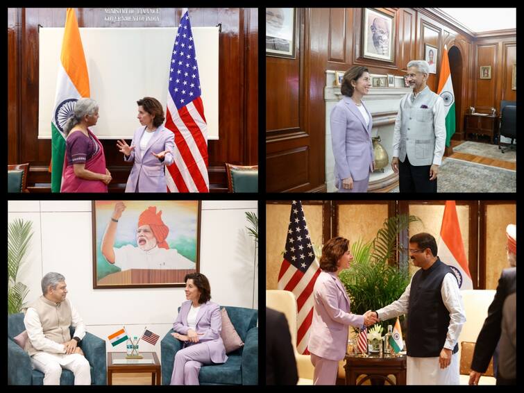 US Commerce Secretary Discusses Key Areas Of Shared Interests With Sitharaman Jaishankar And Ajit Doval US Commerce Secretary Discusses Key Areas Of Shared Interests With Sitharaman, Jaishankar And Ajit Doval