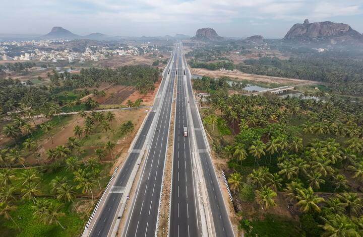 The highway features an 8-kilometer-long elevated corridor, 42 minor bridges, 64 underpasses, 11 overpasses, four Road-Over-Bridges (ROBs), and five bypasses. (Source: PTI)