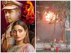 Ghum Hai Kisikey Pyaar Meiin के सेट पर लगी आग, मुंबई फिल्म सिटी से सामने आईं ये तस्वीरें
