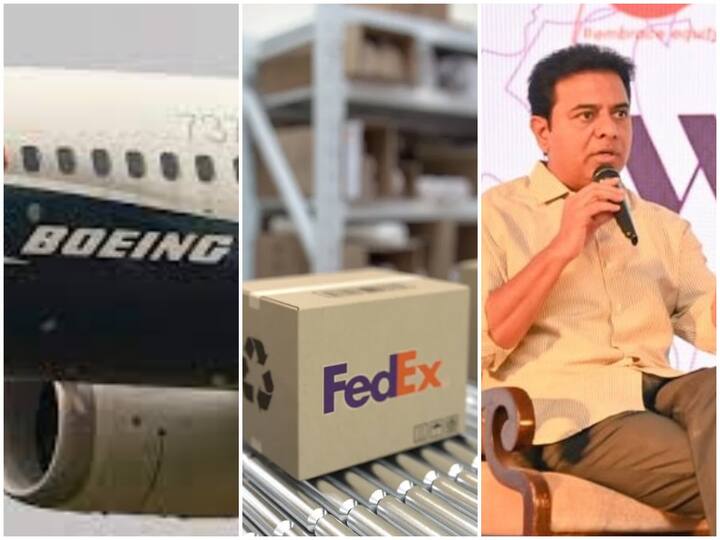 Hyderabad Minister KTR tweet on Fedex ACC center Boeing investments Minister KTR : హైదరాబాద్ లో ఫెడెక్స్, బోయింగ్ పెట్టుబడులు- మంత్రి కేటీఆర్ హర్షం