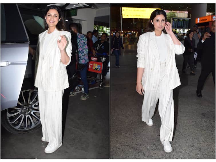 Parineeti Chopra Looks An Absolute Boss Lady In A White Pantsuit | SEE PICS