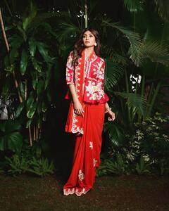 Shilpa Shetty's Red Saree Makes Her Look Extraordinarily Stunning - SEE PICS