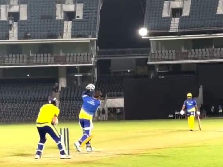 MS Dhoni's Ruthless Batting In CSK's Training Session Ahead Of The IPL 2023 - Watch MS Dhoni's Ruthless Batting In CSK's Training Session Ahead Of The IPL 2023 - Watch