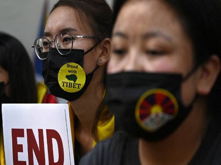 On the 64th Tibetan National Uprising Day, members of the Tibetan Youth Congress protested near the Chinese embassy in Delhi on Friday, news agency PTI reported citing authorities. (Image Source: AFP)