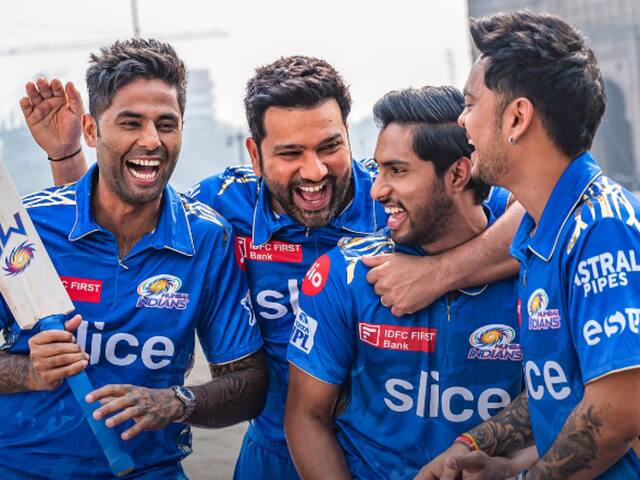 IPL 2023: Mumbai Indians Unveil New Blue u0026 Gold Jersey. Watch