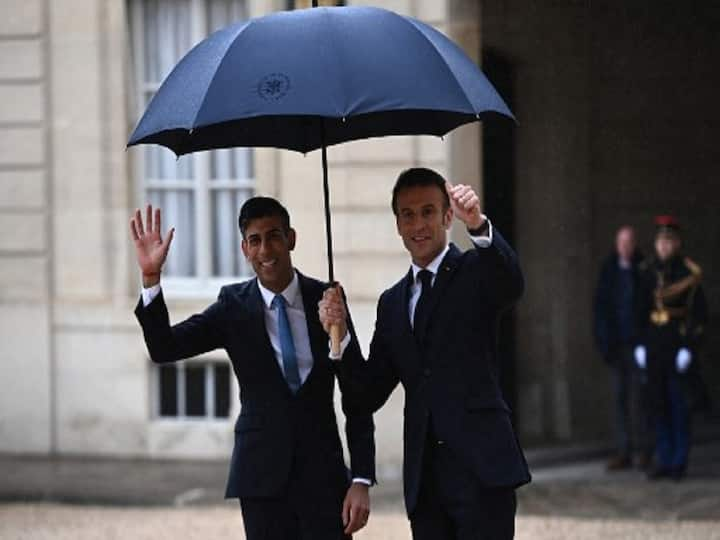 British PM Sunak and French President Emmanuel Macron announced a cooperative financial agreement for more French border patrols, including 500 additional policemen and new drones.