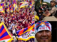 Tibetans Protest Near Chinese Embassy In Delhi On 64th National Uprising Day, Many Detained. In Pics