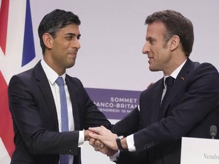 Sunak arrived in Paris by train from London and was greeted by Macron at the Elysee Palace. In the afternoon, a press conference was scheduled. (Image Source: AFP)