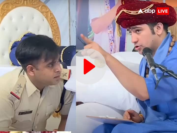 dhirendra shastri bageshwar dham viral video dhirendra shastri tells gold chain thief location to police viral video Watch: बागेश्वर धाम में महिला की सोने की चेन हुई चोरी, धीरेंद्र शास्त्री ने मंच से ही बता दिया चोर का ठिकाना, देखें वीडियो