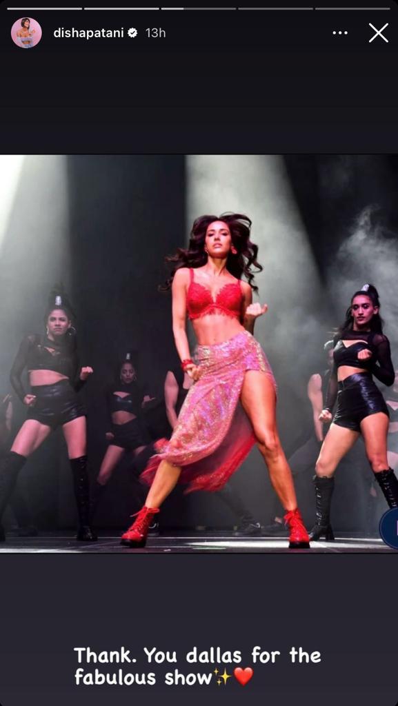 Disha Patani Captivates Fans In Dallas With Her Electrifying Performance On The Entertainers Tour