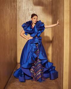 Mehreen Pirzada Photos: నీలిరంగు గౌనులో మెహరీన్ అదిరింది