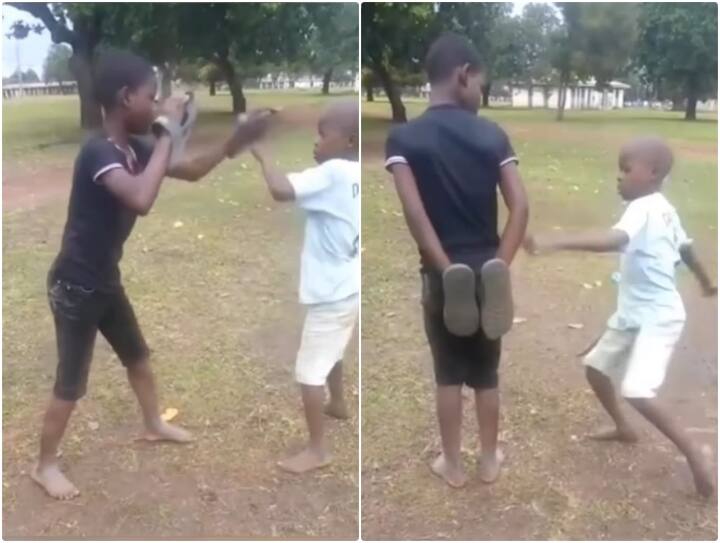 Children practicing boxing with slippers due to poverty Video: चप्पल के साथ बॉक्सिंग प्रेक्टिस कर रहे थे बच्चे, आप भी वीडियो देख शेयर जरुर करेंगे