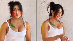 Photos: હૉટ યુટ્યૂબર સોફિયા અન્સારીની હોળી તસવીરો વાયરલ, મીની શૉર્ટ સ્કર્ટ પહેરીને લૂંટ્યા ફેન્સના દિલ