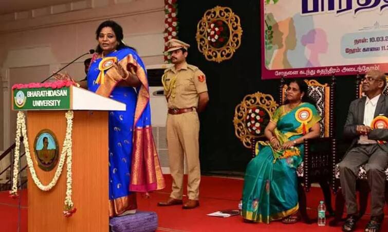 Women should overcome obstacles in their lives and move forward - Governor Tamilisai Soundararajan Governor Tamiliasai Soundararajan : பெண்கள், தடைகளை காலால் தூக்கியெறிந்து முன்னேறுக.. ஆளுநர் தமிழிசை சவுந்தரராஜன்