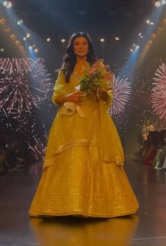 Sushmita Sen : 'लॅक्मे फॅशन वीक'मध्ये सुष्मिता सेनने केला रॅम्प वॉक; पाहा फोटो