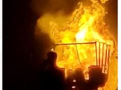 Bhiwandi : केमिकलच्या ड्रमने भरलेल्या ट्रकला भीषण आग