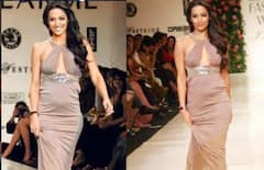 प्रेग्नेंसी में हसीनाओं पर छाया ग्लैमर, ऊंची-ऊंची हील्स पहने मटकते हुए किया रैंप वॉक और दिखाया बड़ा सा बेबी बंप