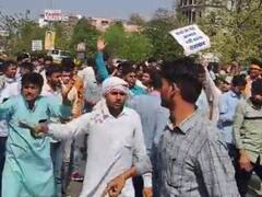 जयपुर में बीजेपी का विरोध प्रदर्शन, किरोड़ी लाल मीणा समर्थकों ने सतीश पूनियां के खिलाफ लगाये नारे