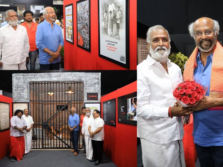 Rajinikanth on Photo exhibition :  ‘சேகர் பாபு ரொம்ப அன்பானவர்.. அவருக்கு இன்னொரு முகம் இருக்கு..’பாட்ஷா மாதிரி என்று பேசியுள்ளார் ரஜினிகாந்த்