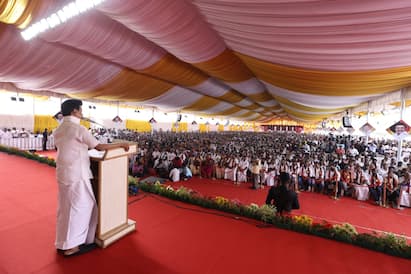 CM Stalin : ‘நாடும் நமது நாற்பதும் நமது..’ திமுகவில் ஐக்கியமாகிய பத்தாயிரம் பேர்!
