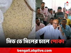 মিড ডে মিলে টিকটিকির পর এবার চালে পোকা !