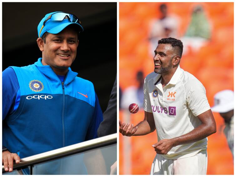 Anil Kumble tweet after Ravichandran Ashwin Breaks His Two Records stirs Social Media IND vs AUS Test: தன்னை மிஞ்சிய அஸ்வினுக்கு தம்ஸ் அப் காட்டிய கும்ப்ளே; முழு விபரம் இதோ..!