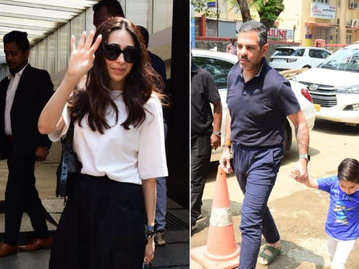 Karishma Kapoor Latest Pics: बी टाउन की सुपरस्टार करिश्मा कपूर की लेटेस्ट तस्वीरें सोशल मीडिया पर सामने आई हैं. जिसमें वह अपने एक्स हसबैंड और बच्चों के साथ लंच डेट पर नजर आई हैं.