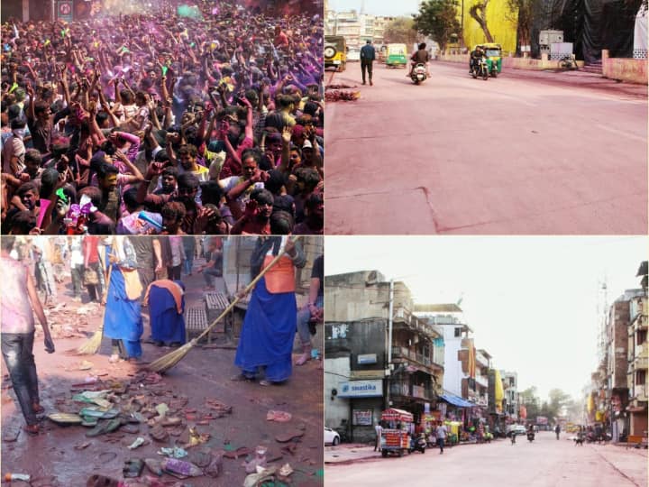Indore Rangpanchami Ger utsav mayor Pushyamitra Bhargav tweet expressed happiness Indore Rangpanchami Ger: 'स्वच्छता आदत में है, स्वच्छता त्योहार है', गेर उत्सव के बाद शहर की साफ-सफाई पर बोले महापौर
