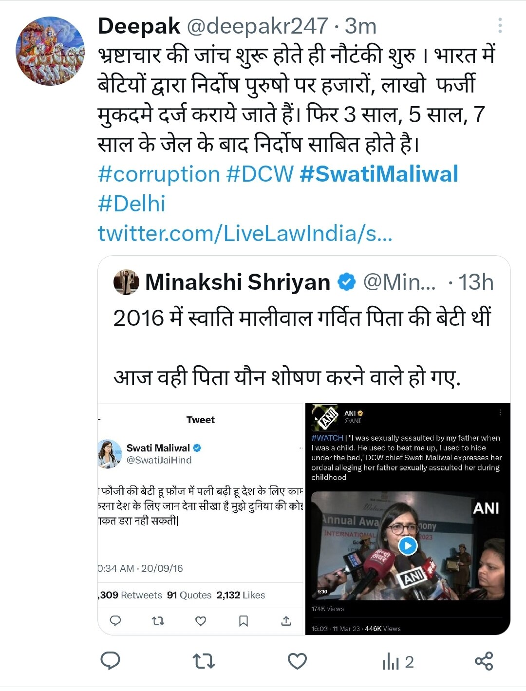 Delhi: DCW अध्यक्ष की सोशल मीडिया पर क्यों हो रही खिंचाई? स्वाति मालीवाल के पुराने ट्वीट हो रहे वायरल