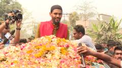 ভাঙড়ে ফিরলেন নৌশাদ, স্বাগত জানাতে পথে জনজোয়ার