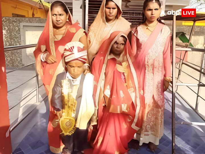 Rab ne Bana Di Jodi Bihar Chhapra 3.30 feet groom took seven rounds with three feet bride Short Height Couple Marriage Video ann बिहार: छपरा में 3.30 फीट के दूल्हे ने तीन फीट की दुल्हनिया संग लिए सात फेरे, बड़ी इमोशनल है इनके मिलन की कहानी