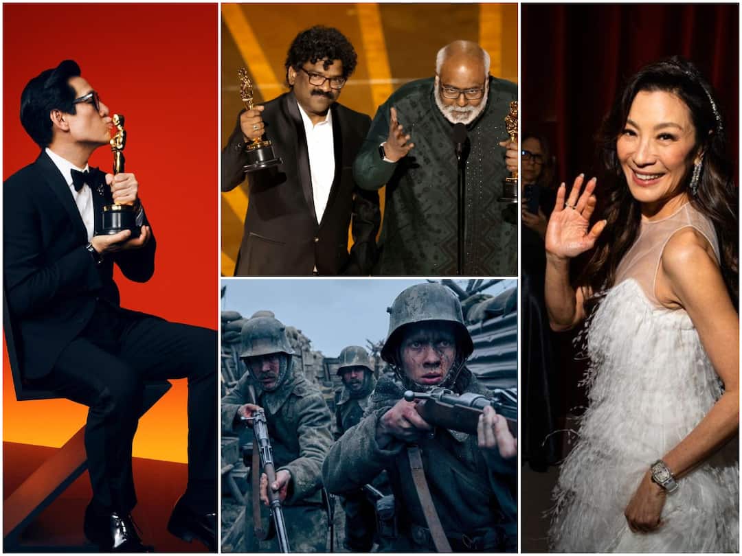 Oscars 2023 : ఆస్కార్స్లో సత్తా చాటిన ఏసియన్లు - హాలీవుడ్ బడా దర్శకులకు చుక్కెదురు oscars 2023 michelle yeoh ki hui kwan keeravani chandra bose guneet monga first ones to hold oscar Steven Spielberg gets none Oscars 2023 : ఆస్కార్స్లో సత్తా చాటిన ఏసియన్లు - హాలీవుడ్ బడా దర్శకులకు చుక్కెదురు