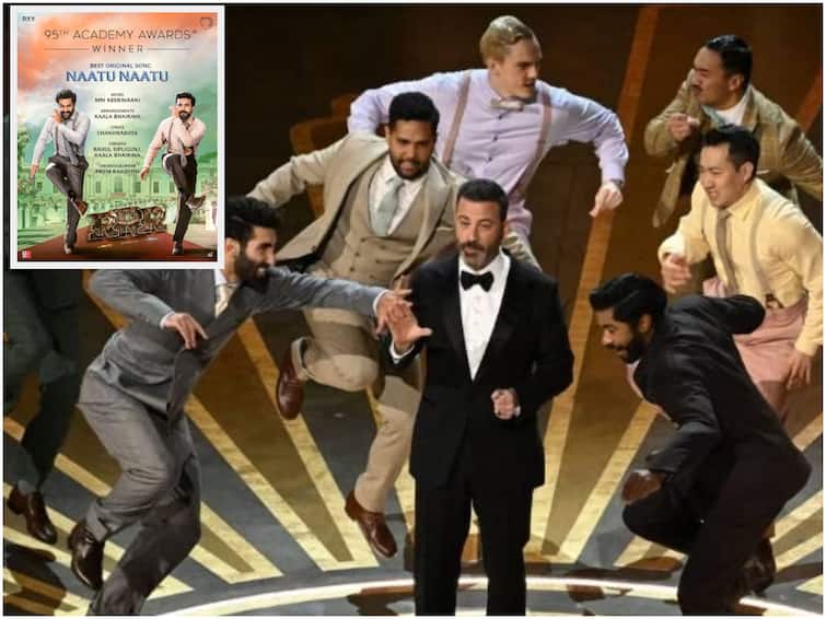 Oscars 2023 Telugu Netizens slam American TV Host Jimmy Kimmel Over calling Naatu Naatu Bollywood Song Jimmy Kimmel - Naatu Naatu Song : ఆస్కార్ కొట్టినా బాలీవుడ్ సాంగ్ అంటారేంటి? తెలుగు పాటకు వచ్చిందని జిమ్మీకి ఎవరైనా చెప్పండయ్యా 
