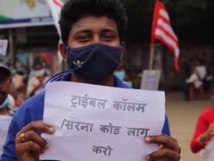 झारखंड में आदिवासियों ने 'सरना' कोड की मांग को लेकर की रैली, चुनावों के बहिष्कार की चेतावनी