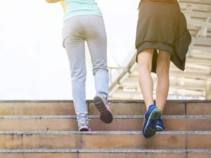 Climbing Stairs Can Reduce Heart Sttack Risk Control Blood Sugar Know Other Benefits सीढ़ियां चढ़ने से कम होगा 'शुगर'! नहीं रहेगा 'हार्ट अटैक' का खतरा? जानें और क्या-क्या मिलेंगे फायदे