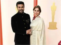 Ram Charan- Upasana: ఆస్కార్ లో రాయల్ లుక్ లో మెరిసిన చెర్రీ, ఉపాసన