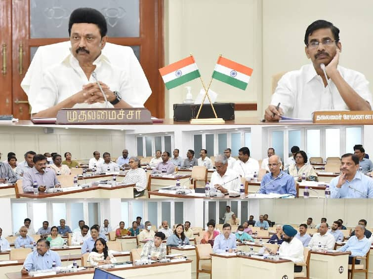 Tamil Nadu Chief Minister M.K.Stalin held a meeting today with the Special Project Implementation Minister and officials on major projects. குடும்ப தலைவிக்கு ரூ.1000 உரிமை தொகை எப்போது? தேதி அறிவிக்கப்படுமா? முதலமைச்சர் ஆலோசனைக் கூட்டத்தில் நடந்தது என்ன?