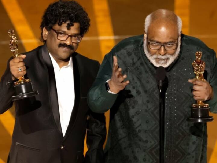 Oscar Awards 2023 Naatu Naatu wins Best Original Song at the 95th Academy Award Naatu Naatu Oscar Awards 2023: அடி தூள்... சிறந்த பாடலுக்கான ஆஸ்கர் விருதை வென்றது “நாட்டு நாட்டு” பாடல்...!