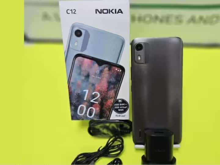 Nokia launches cheapest smartphone Nokia C12  know price and features Nokia ने लॉन्च केला सर्वात स्वस्त स्मार्टफोन, जाणून घ्या किंमत आणि फीचर्स