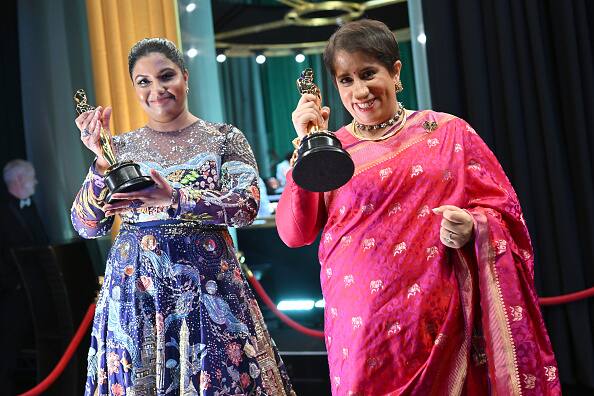 Producer Guneet Minga and director Kartiki Gonsalves created history a their documentary 'The Elephant Whisperers' won Oscars for Best Documentary Short. (Images: Getty Images)
