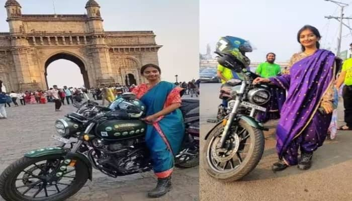 Ramila Latpate Motorcyclist : ਰਮੀਲਾ ਲਟਪਟੇ ਦਾ ਕਹਿਣਾ ਹੈ ਕਿ ਉਹ ਰਾਜ ਦੇ ਵਿਲੱਖਣ ਉਤਪਾਦਾਂ ਅਤੇ ਪੇਸ਼ਕਸ਼ਾਂ ਨੂੰ ਉਜਾਗਰ ਕਰਕੇ ਇਸ ਯਾਤਰਾ ਰਾਹੀਂ ਮਹਾਰਾਸ਼ਟਰ ਦੇ ਸੱਭਿਆਚਾਰ ਨੂੰ ਉਤਸ਼ਾਹਿਤ ਕਰਨ ਦੀ ਯੋਜਨਾ ਬਣਾ ਰਹੀ ਹੈ।