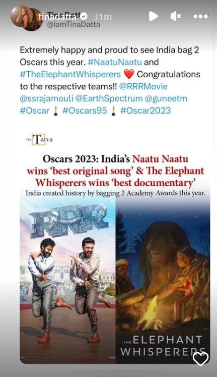 Oscar 2023: ‘नाटू नाटू’ की ऐतिहासिक जीत पर खुशी से झूमी टीवी इंडस्ट्री, करणवीर बोहरा से धीरज धूपर तक ने दिया ऐसा रिएक्शन