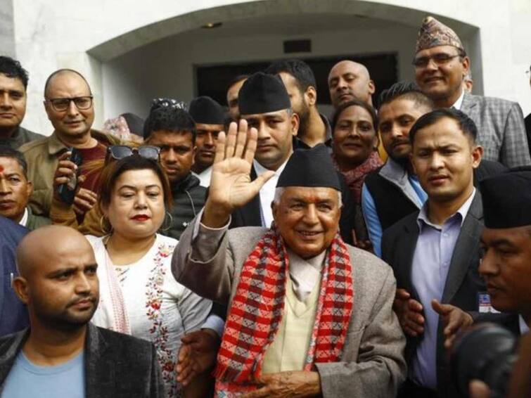 Ram Chandra Paudel Takes Oath New President Nepal Presidential Palace in Kathmandu Ram Chandra Paudel Takes Oath As New President Of Nepal At Presidential Palace