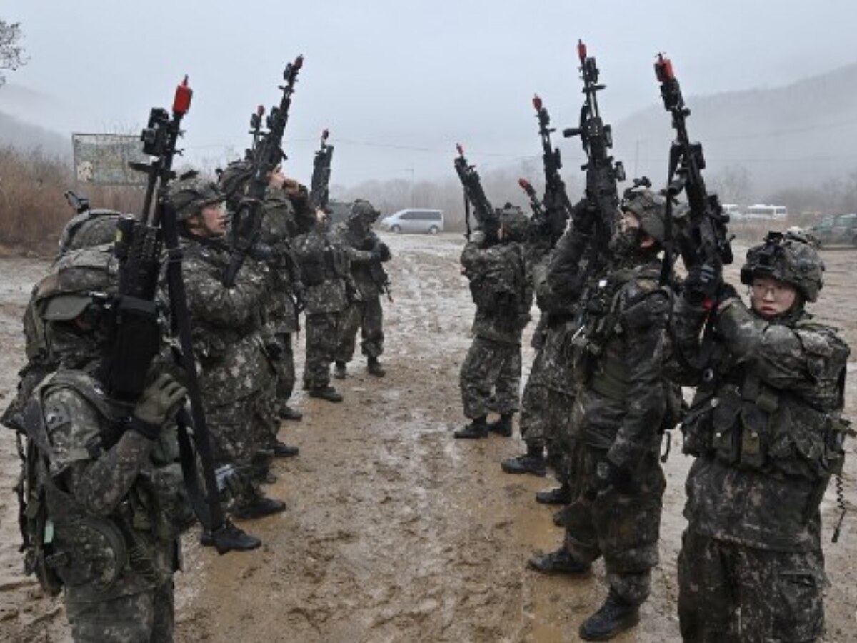 south korean army training
