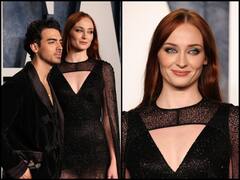 Vanity Fair Oscar Party में ऑल ब्लैक में ट्विनिंग करते दिखे Joe Jonas, ड्रैमिटक आइ मेकअप से Sophie Turner ने लूटी महफिल