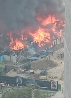 Mumbai Fire News : मुंबईतील मालाड परिसरात भीषण आग; अनेक घरं जळून खाक