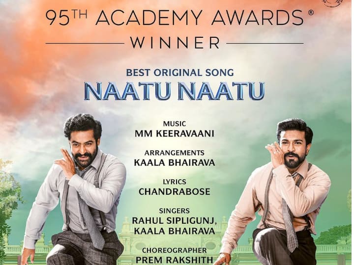 Oscar 2023 RRR Naatu Naatu Song wins 95th Academy Awards bollywood and tv celebs reaction Oscar 2023: RRR के 'नाटू नाटू' ने जीता ऑस्कर अवॉर्ड, स्टार्स ने मनाया जश्न, ऐसे किया रिएक्ट