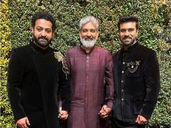 95th Academy Awards: धोती-कुर्ते में पहुंचे आरआरआर के डारेक्टर SS राजामौली, हैंडसम हंक राम चरण और जूनियर एनटीआर ने की ट्विंनिंग