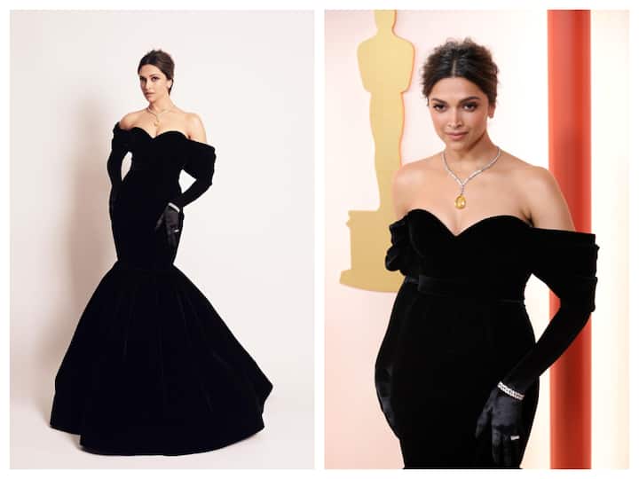 Deepika Padukone shared her red-carpet look before walking the 95th Academy Awards red carpet. The actress shared a series of pictures on Instagram.